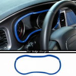 Inner Center Console Dashboard trument Box Cover Trim for Dodge Charger 2015+ sinine