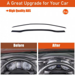 Glossy Piano Black trument Panel Cover Trim Sticker For Toyota Tacoma 2016-22