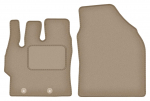 Dywaniki samochodowe prz&oacute;d do: Mazda 2 Hybrid hatchback (2022-) beżowe