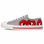 Comme des Garcons PLAY x Converse Jack Purcell Mugavad Mitmek&uuml;lgsed Madalad L&otilde;uend Kingad Unisex Hall-Punane 35