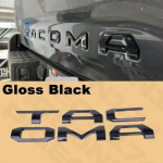Gloss Black 3D Raised Tailgate Letters For Tacoma 2016- ert Emblem Badges