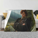 Outlander Jamie Fraser Tekk Pehme Soe Reisi Kaasaskantav Tekk Outlander Jamie Fraser V&auml;ljam&otilde;eldud Tegelane &Scaron;oti S&otilde;dur 30x40in