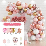 Lilla Macron Balloon Garland Arch Kit Pulma s&uuml;nnip&auml;evapeo kaunistus T&uuml;druk Konfett Lateks &otilde;hupallid S&uuml;nnip&auml;eva beebi du&scaron;&scaron; Set