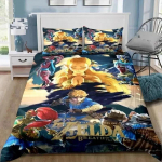 Multikas Zeldas Sarja Voodipesukomplekt Tekikott Voodikomplekt Tekikate Padjap&uuml;&uuml;r Tekk Kuninga Suurus Kuninganna Suurus Poiste T&auml;iskasvanute Voodipesukomplekt EU Single(135*200cm)3pcs