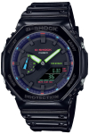 CASIO Virtual RGB Series Kell Must G-SHOCK Vikerkaar M&auml;nguri GA-2100RGB-1AJF Meeste