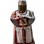Knight Armour Steel &ndash; Templir&uuml;&uuml;tli t&auml;iskost&uuml;&uuml;m Cosplay ja Halloweeni jaoks | Crusader Chainmail