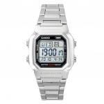 Casio digitaalne roostevabast terasest k&auml;ev&otilde;ru kvarts W-800HD-1AV 100M meeste k&auml;ekell must