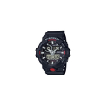 CASIO Meeste vedelkristall/analoog topeltn&auml;iduga seeria 53,4 mm must kell GA-700-1APRU GA-700-1APRU Black