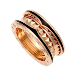 BVLGARI B.Zero1 Kahekordne S&otilde;rmus Unisex s&otilde;rmused Roosa Kuld AN859090 Box,Warranty Not Included,46