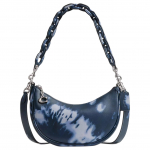 K&auml;ekott Coach Mira 24, tie-dye prindiga, &uuml;lemise lukuga, sile nahk, keskmine, naistele, helekuldne-nikkel, &ouml;&ouml;sinine, CU045-LHNGB Basic Set (Bag+Dust Bag)