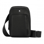 Montblanc kehal kantav br&auml;ndilogo H&otilde;bedane riistvara Nahast ristkorpuseline kott Unisex kotid Must MB220203 Basic Set (Bag+Dust Bag)
