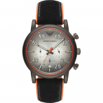 Emporio Armani Luigi Hall Must Nahk Meeste Kvarts Kronograaf AR11174 hall