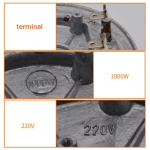 220V 1000W Elektriline pliit K&uuml;ttekeha Kuumakindel Riisikeetja P&otilde;hi China Mainland