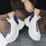 S&uuml;gissed meeste vabaaja tossud l&otilde;uend paksu platvormiga poolsaapad k&otilde;rge l&otilde;ikega t&otilde;mblukuga lapiga tossud meeste hingavad spordijalatsid 44 oranž