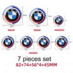 7 tk 50. t&ouml;&ouml;mehe embleem m&auml;rk logo kleebis auto esiosa kapott tagumine pagasiruum auto tarvikud BMW jaoks 82mm 74mm 68mm 45mm 56mm