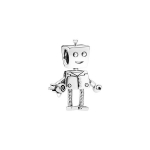 Pandora Roboti kaunistus 925 h&otilde;bedast Ehtetarvikud Paaristiil Unisex Ehtetarvikud 797819 Box