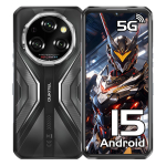 OUKITEL WP55 5G Tugevdatud Telefon Avatud 5G-36GB+256GB/TF 2TB Android 15 Tugevdatud Nutitelefon, 11000mAh/33W, 6.6 FHD+120HZ, 108MP, IP68/5G Kahe SIM-kaardi pesa NFC/OTG must