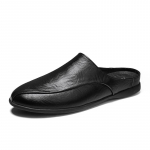 Itaalia poolkingad Meestele Ehtne Nahk Penny Loafers Luksusbr&auml;nd Suvine K&auml;sit&ouml;&ouml; Hingavad Slip-on Kingad Meeste Sussid Must 38 must