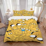3-osaline voodipesukomplekt Seiklusaeg Jake Sisaldab 1 tekki + 2 padjap&uuml;&uuml;ri, ilma padjat&auml;ideteta, pehme ja mugav,a0910215 135x200cm