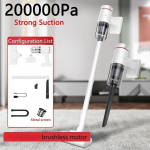 Uus 200000Pa juhtmeta autotolmuimeja juhtmeta k&auml;eshoitav tolmuimeja robot koduauto kaheotstarbeline suure imemisega tolmuimeja harjadeta mootor Brushless motor upgrade