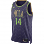 Nike Brandon Ingram New Orleans Pelicans 2024/25 City Edition Meeste Nike Dri-FIT NBA Swingman S&auml;rk FQ4351-538 M (44)