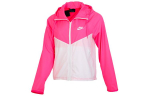 Nike Sport Colorblock T&otilde;mblukuga Kapuutsiga Veekindel Jakk Valge Roosa BV3940-639 L