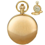 Luksuslik kuldne sile meeste mehaaniline taskukell Vintage elegantne naiste kaelakee ripatskell K&otilde;rge kvaliteediga kingitused Reloj De Bolsillo beige