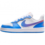 Nike Court Borough S&uuml;nteetiline nahk Mugavad Mitmek&uuml;lgsed GS Laste tossud Laste tossud Valge Sinine IR5462-101 36.5