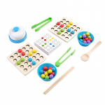 Puidust Montessori Klambriga Helmed M&auml;nguasi Peenmotoorika Treening V&auml;rvide Sorteerimine Sobitamine Varane &Otilde;ppimine Hariduslikud M&auml;nguasjad Lastele