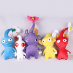 5 tk/komplekt Pikmin pehmed pl&uuml;&uuml;slelusid Lillepung Leht pl&uuml;&uuml;snukk Multikas pl&uuml;&uuml;s kingituseks