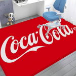 C-Coca Cola Vannitoamatt Libisemisvastane Imab vett Pikk triip Padi Magamistoamatt Tervitus-uksematt 80cm x 160cm