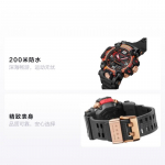 CASIO MASTER OF G-LAND seeria 200 meetrit veekindel s&uuml;gavus p&auml;ikeseenergia Kvarts vaikrihm meeste k&auml;ekell punane sihverplaat GWG-2040FR-1AJR sinine