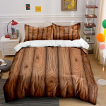3D Puidust tekstuuriga laudtaust Tekikoti komplekt Digitr&uuml;kk V&auml;rviline Pol&uuml;ester Voodipesu T&otilde;mblukuga Lastekingitusteks 135x200cm