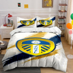 Leeds Unitedi embleemi muster. Voodipesukomplektid Tekikotikomplektid Tekikotid Padjap&uuml;&uuml;rid(1 * Tekikott 2 * Padjap&uuml;&uuml;ri (tekk ei kuulu komplekti)) 135x200cm