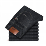 Suvine &Otilde;huke Meeste Sirge L&otilde;ikega Teksad Klassikaline Must Sinine Veniv Vabaaja &Auml;ri Baggy Denim P&uuml;ksid Meeste P&uuml;ksid 26