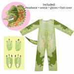 Jurassic Park Triceratopsi dinosaurus Cosplay kost&uuml;&uuml;m Halloweeni peo riietus lastele S
