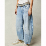 Vabaajakotid Naiste teksap&uuml;ksid Laiad teksap&uuml;ksid Taskutega Hip Hop Retro Keskmise v&ouml;&ouml;kohaga Kujuline L&otilde;tv Denim-p&uuml;ksid S