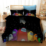 Uusim Among Us Voodipesukomplekt Kaasaegsete Disainidega EU-Single-2pcs-135x200cm must