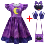 Smiling Critters Cosplay Kost&uuml;&uuml;mid Lastele Smiling Critters CAT Nap Tegevus&uuml;likonnad Halloweeni J&otilde;ulupeo Laste &Uuml;likonnad 110cm&cat nap blue
