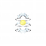 Swarovski Sunshine Daisy Kolmeosaline Komplekt Roodiumiga Pinnatud S&otilde;rmus Naiste 5482498 pruun