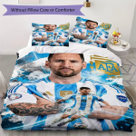 Messi Muster Voodipesu Tekikott Padjap&uuml;&uuml;r Kodu Kaunistus S&uuml;nnip&auml;evakingitus (1 * tekikott + 2 * padjap&uuml;&uuml;r ilma t&auml;idiseta) 140x200cm