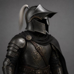 K&auml;sitsi valmistatud gooti r&uuml;&uuml;tli kiiver Must Kuldne Terasest ristis&otilde;duri kiiver Keskaegne LARP Cosplay kiiver Kingitus