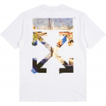 OFF WHITE T-s&auml;rk L&otilde;tv l&otilde;ige Meeste Valge OMAA038R191850120288 L valge