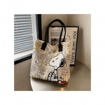 Snoopy Muster Moodne T&uuml;drukute L&otilde;uendist &Otilde;lakott Mitme Siseosaga Vabaaja Igap&auml;evane Crossbody Kott Suure Mahutavusega Hoiukott