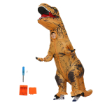 Dinosaurus Kost&uuml;&uuml;m T Rex T&auml;ispuhutav Dinosaurus Puhutav Kost&uuml;&uuml;m Halloweeni Cosplay Peo J&otilde;ulude Lastele 120-140cm Pruun brown