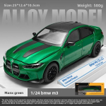 Ametlikult litsentseeritud 1/24 Bmw M3 Cs Lci Sulamist Automaalmudel Heli ja Valgusega Kogumiseks Miniatuurne Auto Poiss-s&otilde;bra Kingitus Hobi green