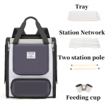 Lemmikloom Papagoi Seljakott &Uuml;likond Kandekorv V&auml;ljas Reisimine Hingav Kandja Lind Kanaari Veekindel Kaasaskantav Transpordikott Linnud (Grey,1PCS) hall