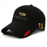 Cadillac F1 meeskond Sergio Perez Checo 11 nokats, meeste ja naiste puuvillane nokats p&auml;ikesekaitseks &otilde;ues, v&otilde;idus&otilde;iduf&auml;nni meene wsvj27 One Size black