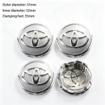 4 tk 62 mm 57 mm Auto rummukate ABS-materjalist Velje keskkate Toyota Hilux Aygo Yaris Ractis Corolla Camry CHR Auris Tacoma jaoks