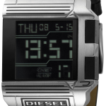 DIESEL Only the Brave Meeste kvartskell must sihver nahkrihm DZ7113 must